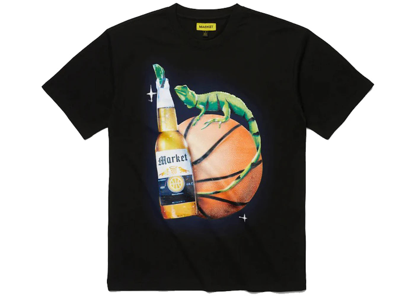 Market Refreshing Lizard T-Shirt Black