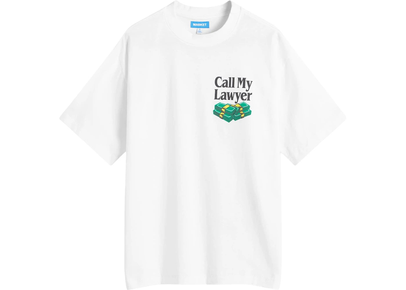 Market Slip And Fall T-Shirt White