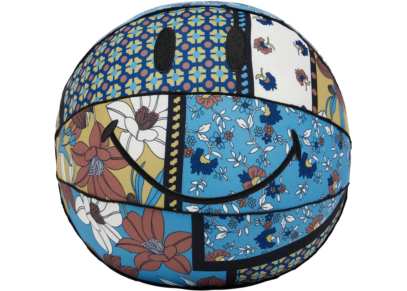 Market Smiley Floral Plush Basketball Multicolor