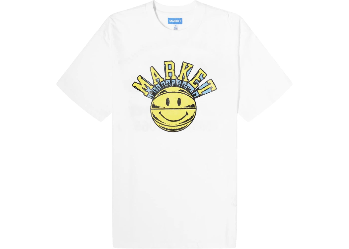 Market Smiley Hoops T-Shirt White