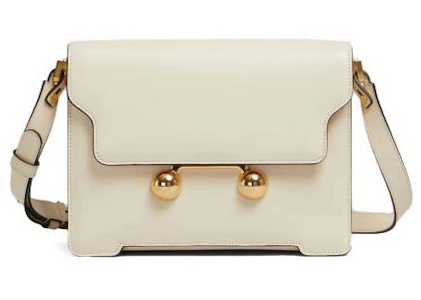 Marni Botrsa Trunkaroo Medium Shoulder Bag Ecru