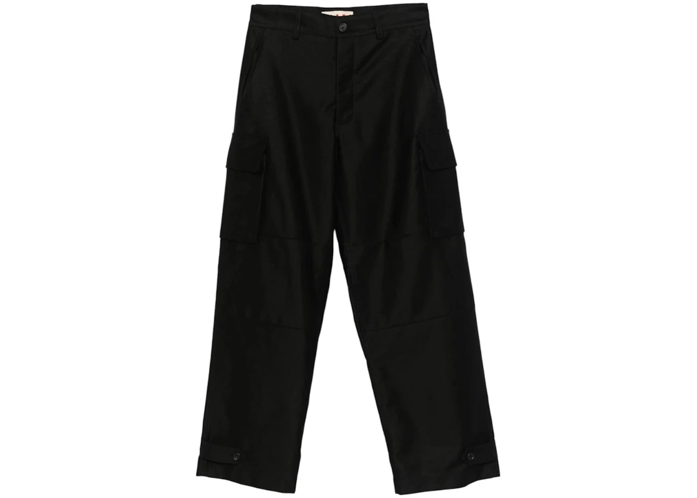 Marni Cotton Cargo Trousers N Black