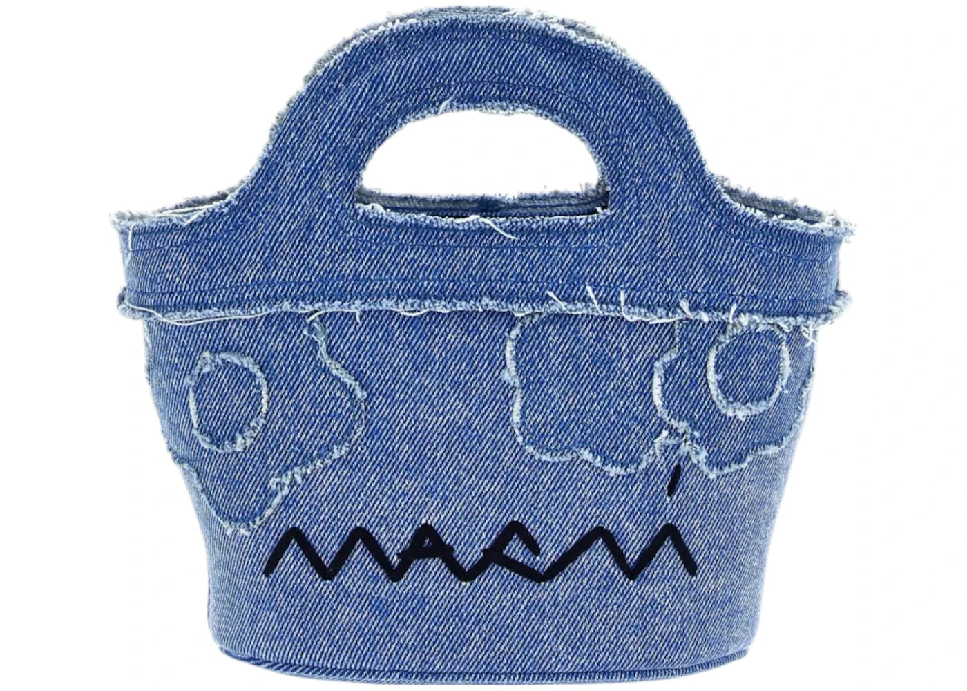 Marni Denim Micro Top Handle Cobalt