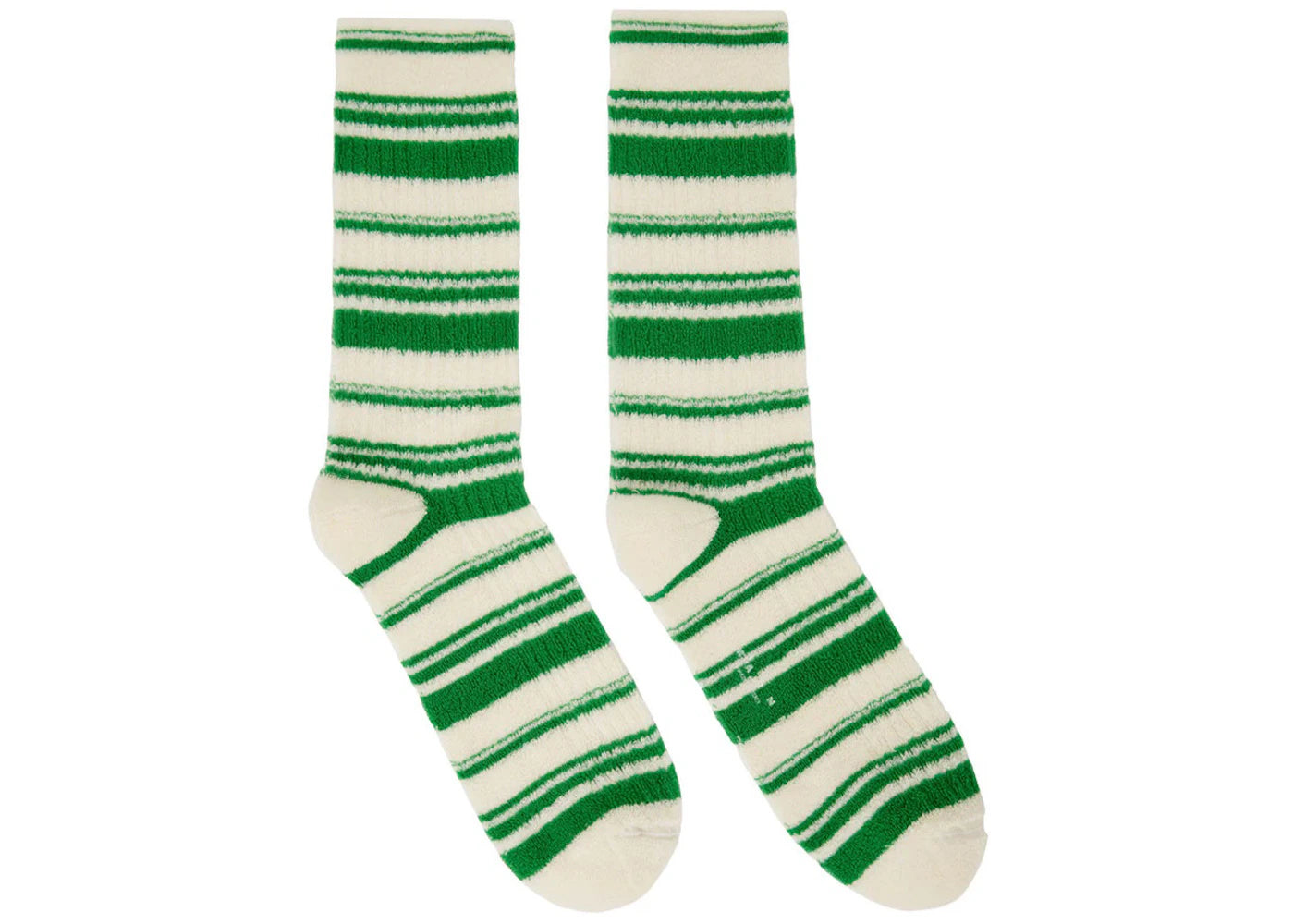 Marni French Terry Knit Socks Cream/Green