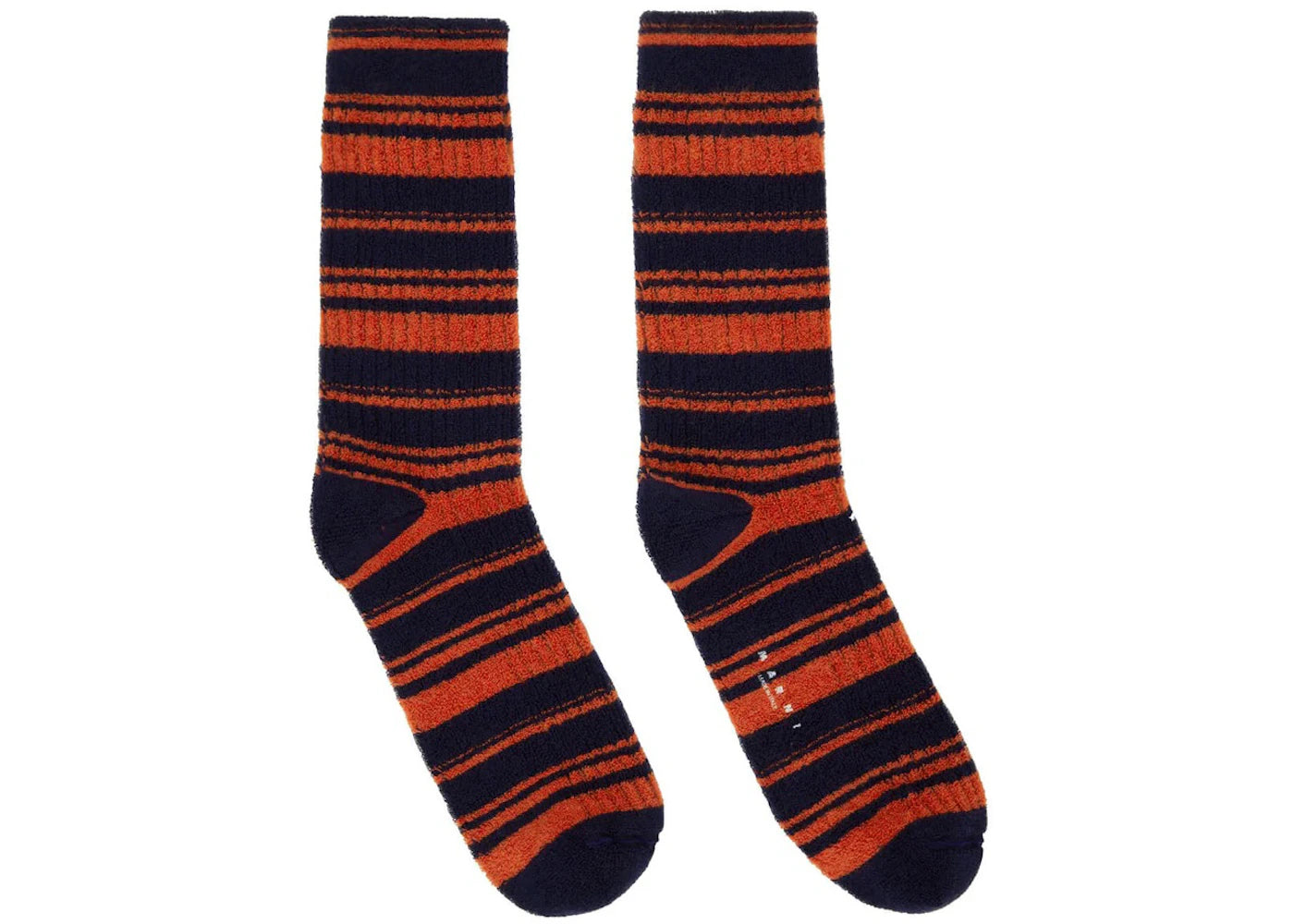 Marni French Terry Knit Socks Navy/Red
