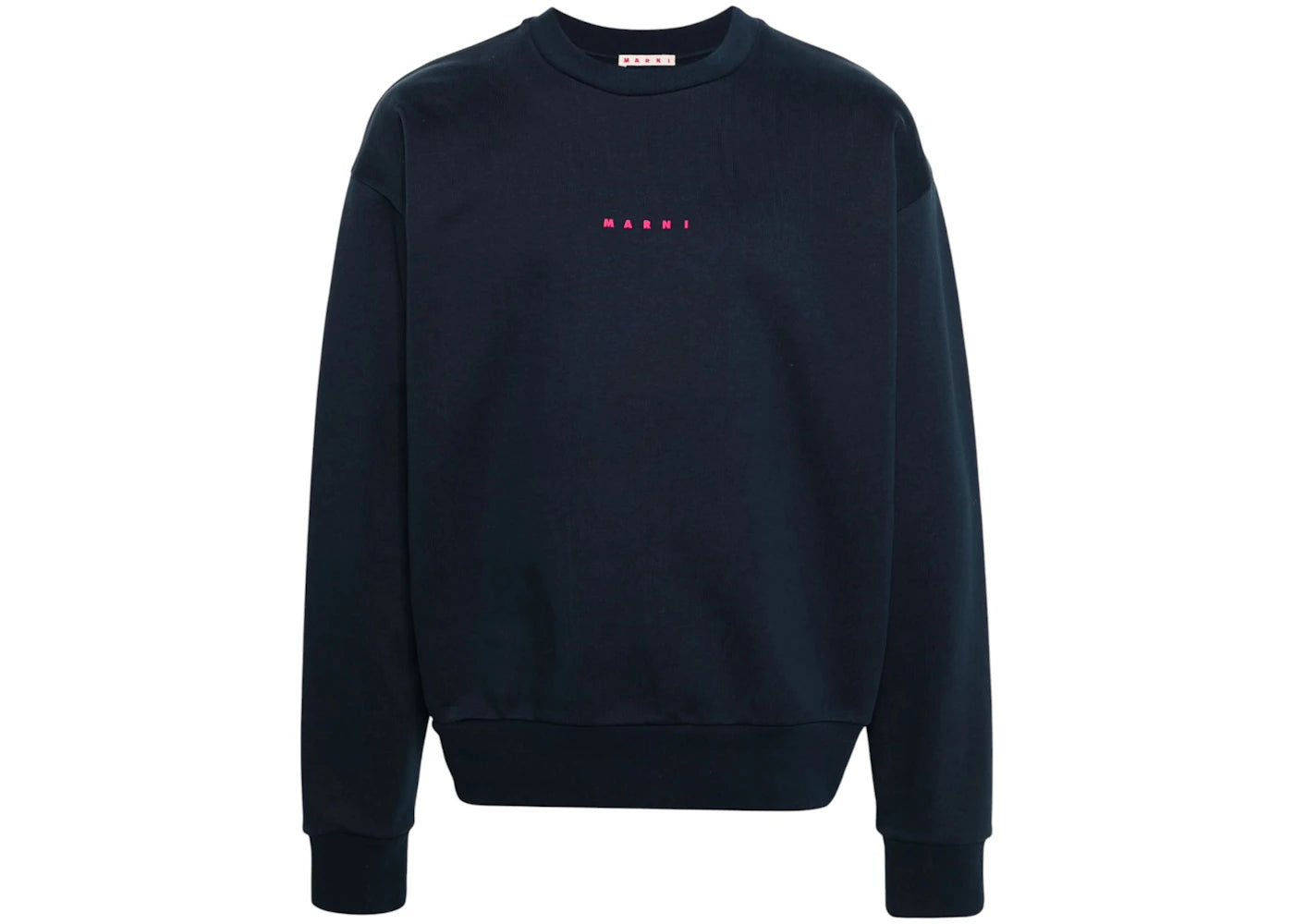 Marni Marni Logo Sweatshirt Lob Blue Kyanite