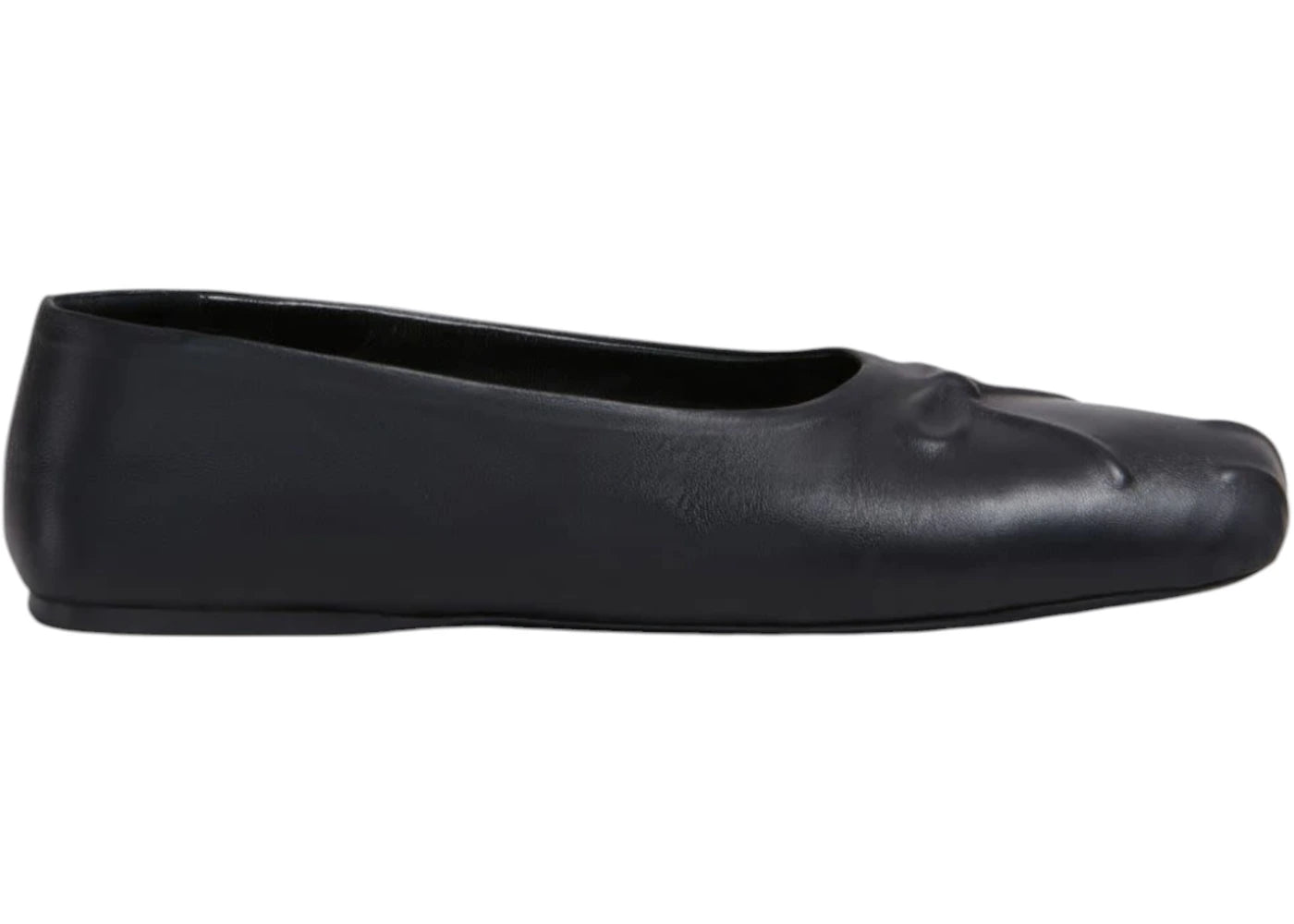 Marni Nappa Leather Seamless Little Bow Ballet Black (Women's)