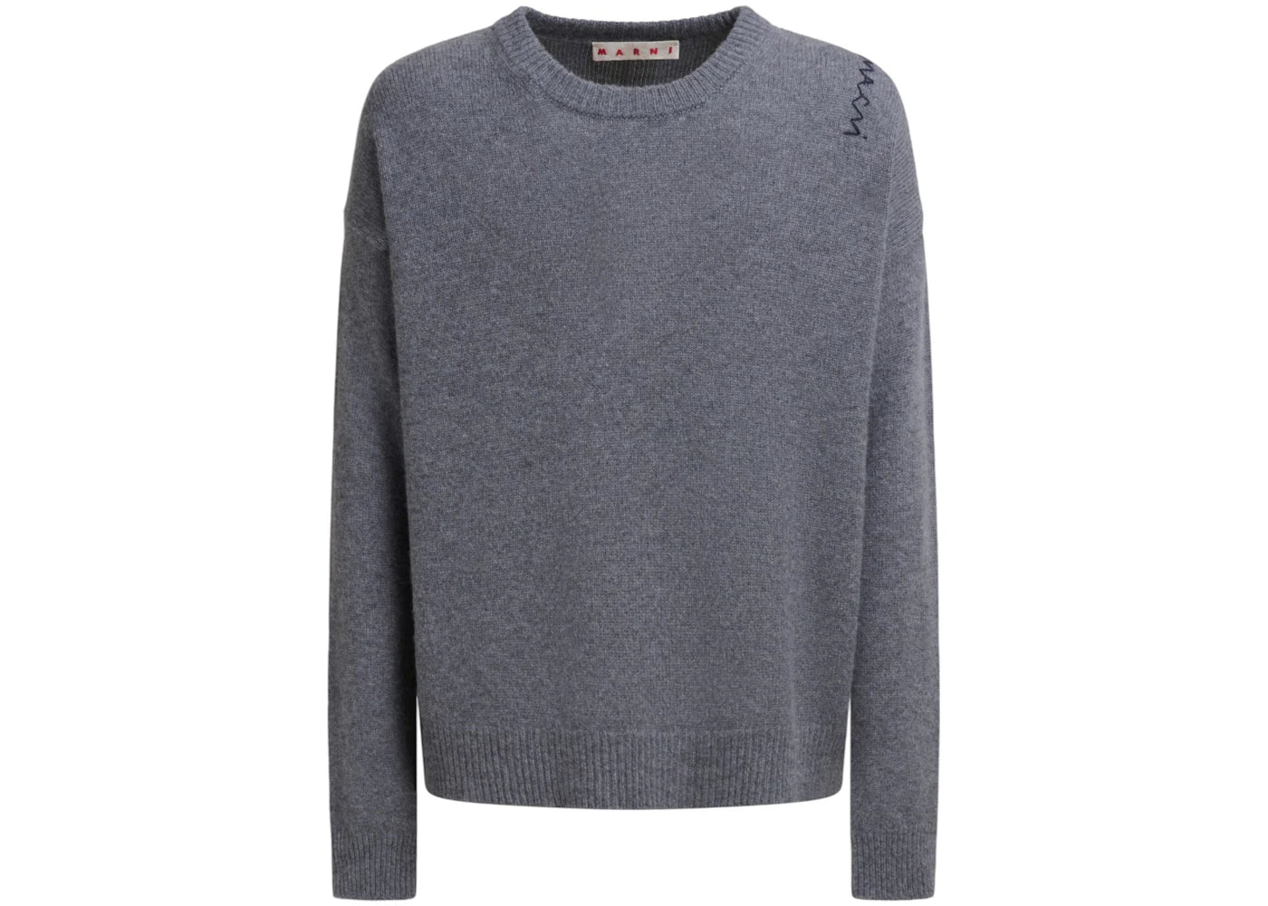 Marni Round Neck Sweater Neutral Grey