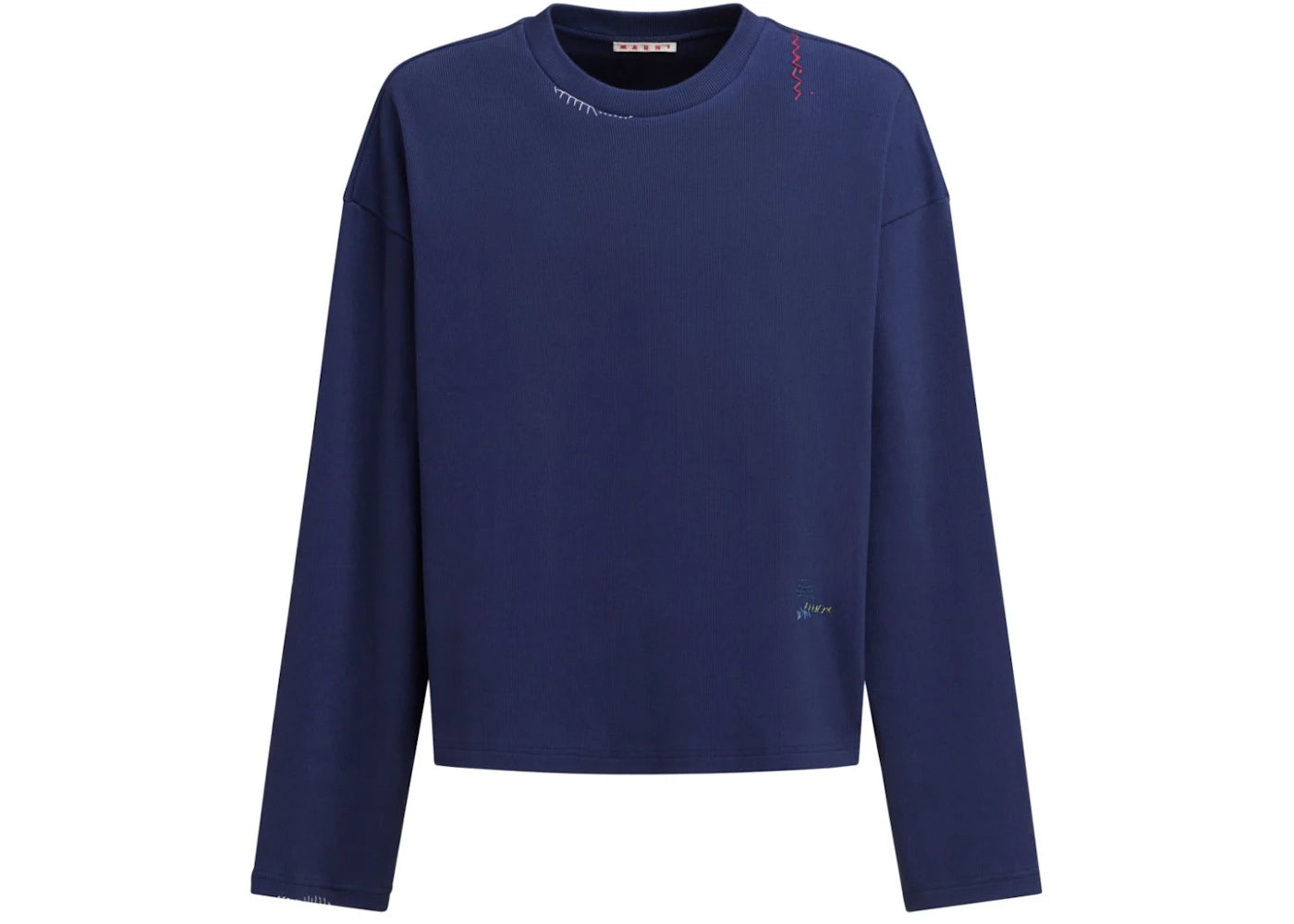 Marni Stitch Long Sleeve T-shirt Blue China