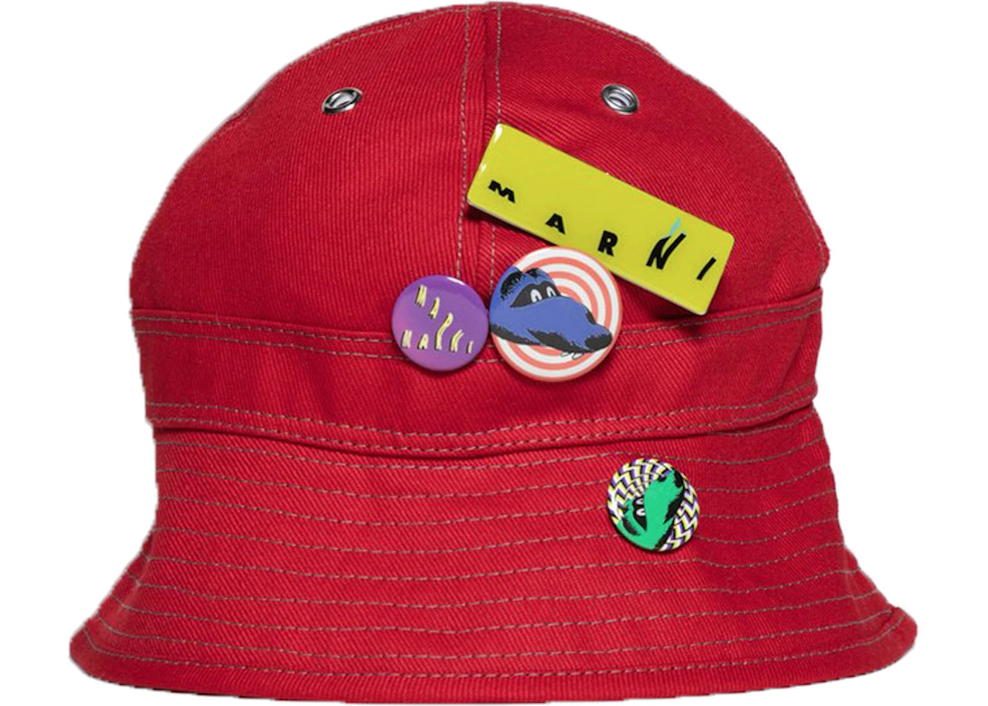 Marni x Union Cotton Drill Bucket Hat Red