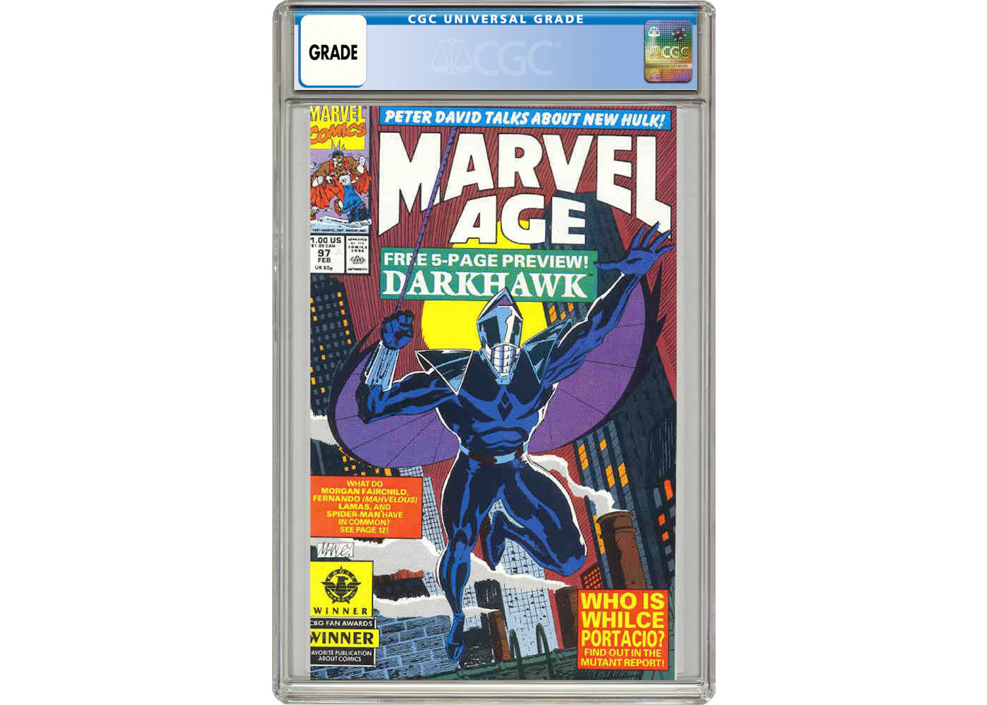 Marvel Age (1983 Marvel) #97 Comic Book CGC Graded