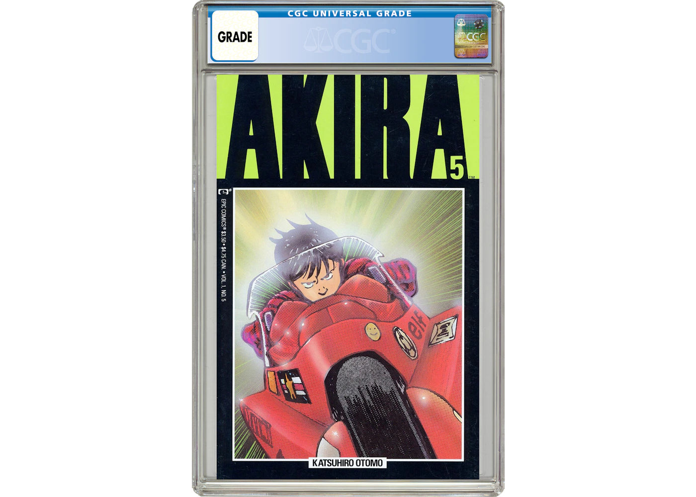 Marvel Akira (1988) #5 Comic Book CGC Graded