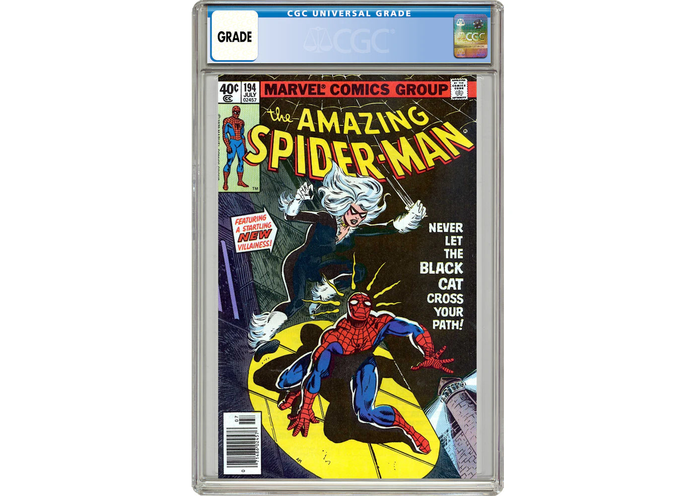 Marvel Amazing Spider-Man #194 (1st App. of Black Cat) Comic Book CGC Graded