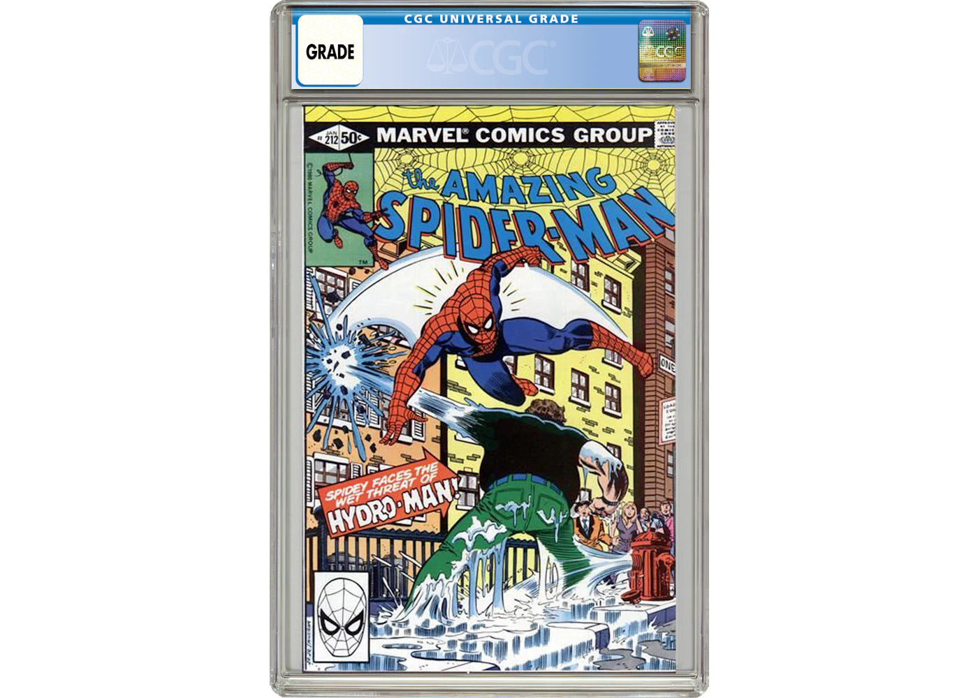 Marvel Amazing Spider-Man #212 (1st App. of Hydro-Man) Comic Book CGC Graded