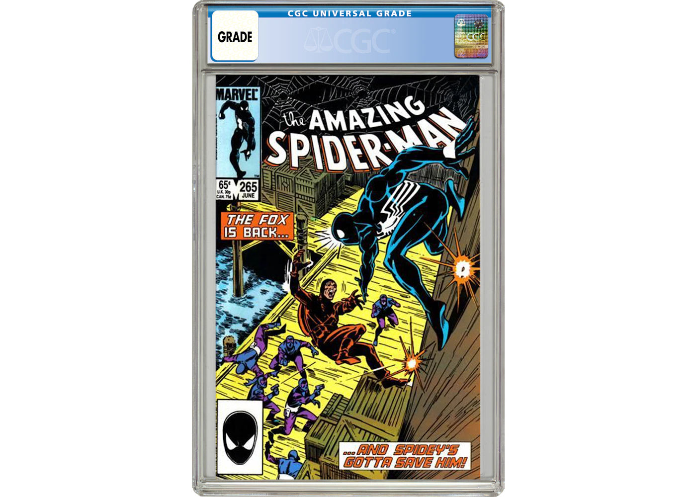 Marvel Amazing Spider-Man #265 (1st App. of Silver Sable) Comic Book CGC Graded