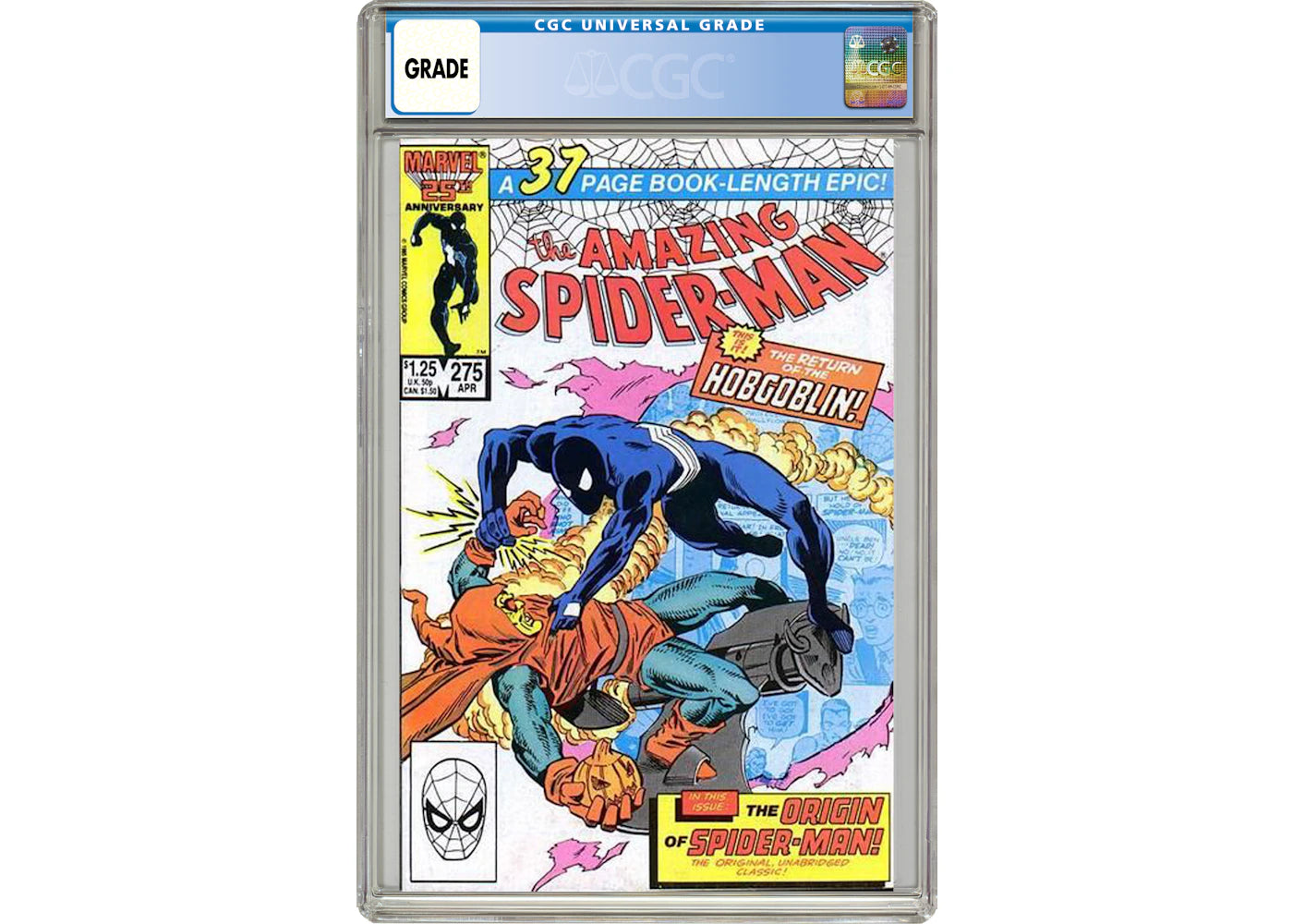 Marvel Amazing Spider-Man #275 Comic Book CGC Graded