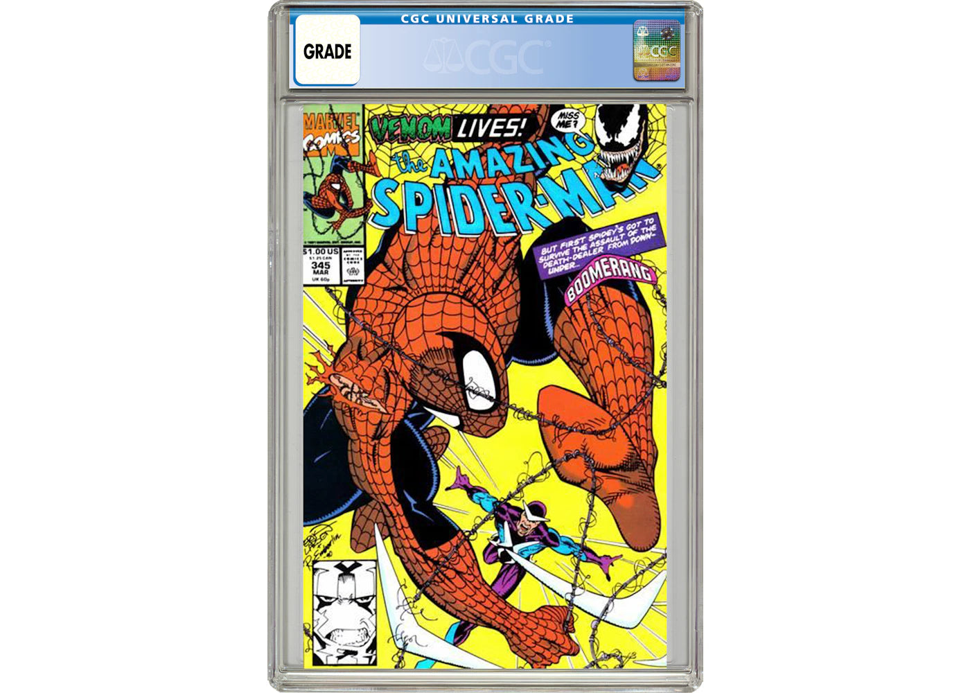 Marvel Amazing Spider-Man #345 Comic Book CGC Graded