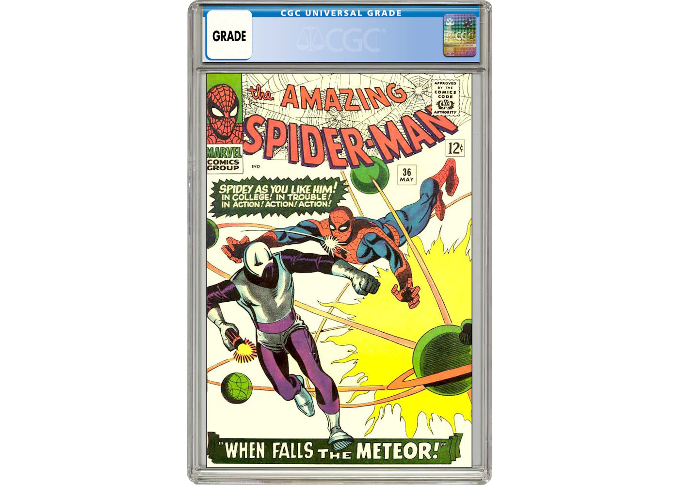 Marvel Amazing Spider-Man #36 (1st App. of the Looter) Comic Book CGC Graded