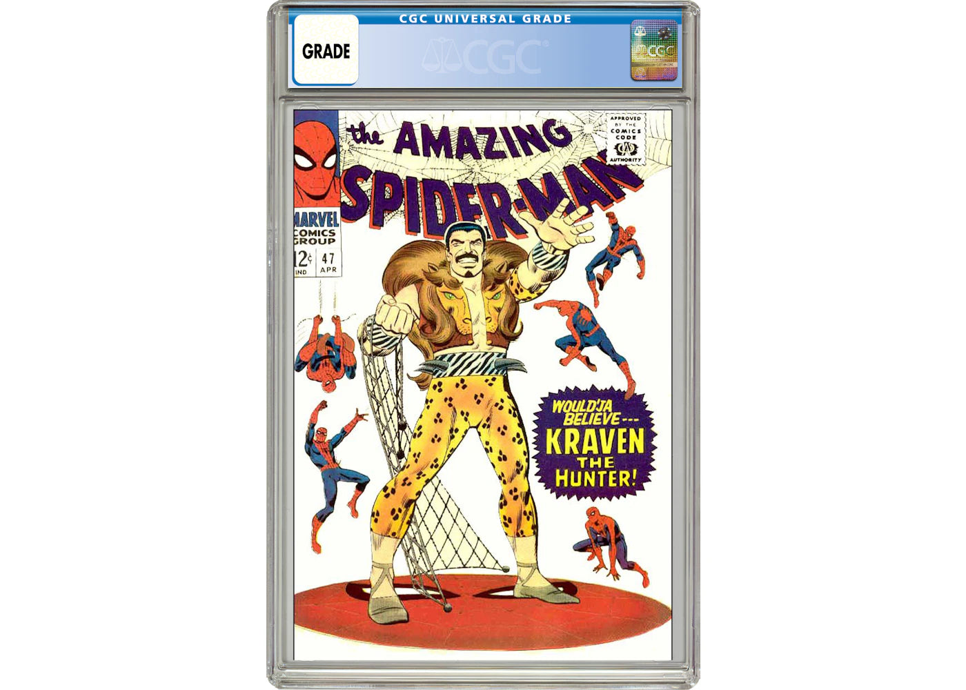 Marvel Amazing Spider-Man #47 (Kraven App.) Comic Book CGC Graded