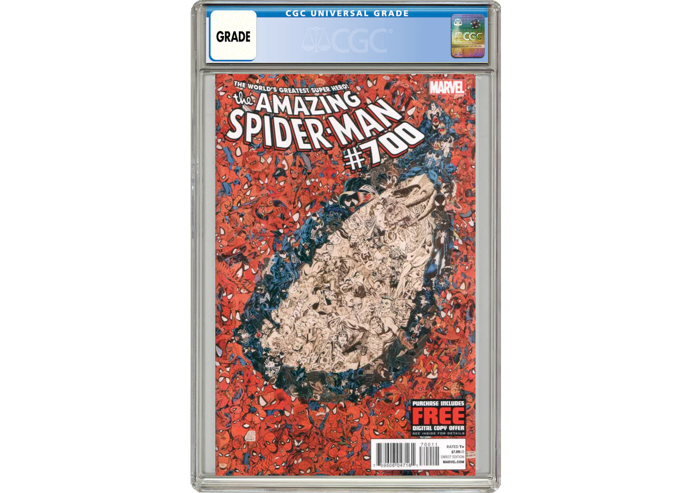 Marvel Amazing Spider-Man #700 (Death of Peter Parker) Comic Book CGC Graded