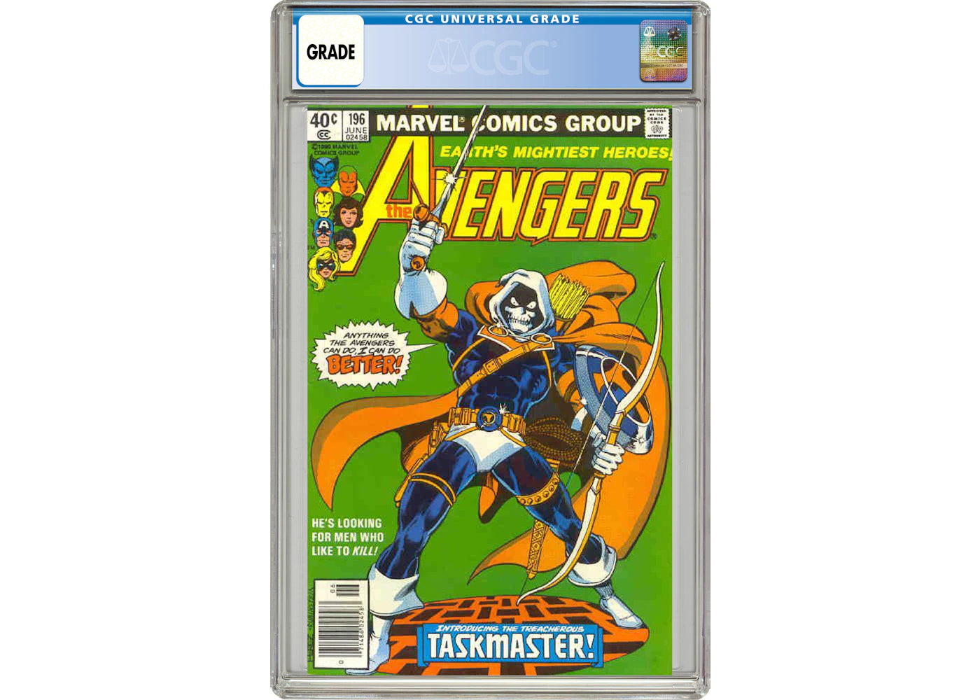 Marvel Avengers (1963 1st Series) #196 Comic Book CGC Graded