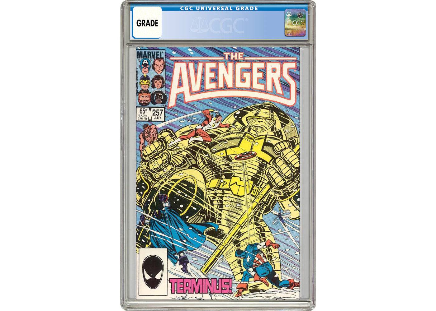 Marvel Avengers (1963 1st Series) #257 Comic Book CGC Graded