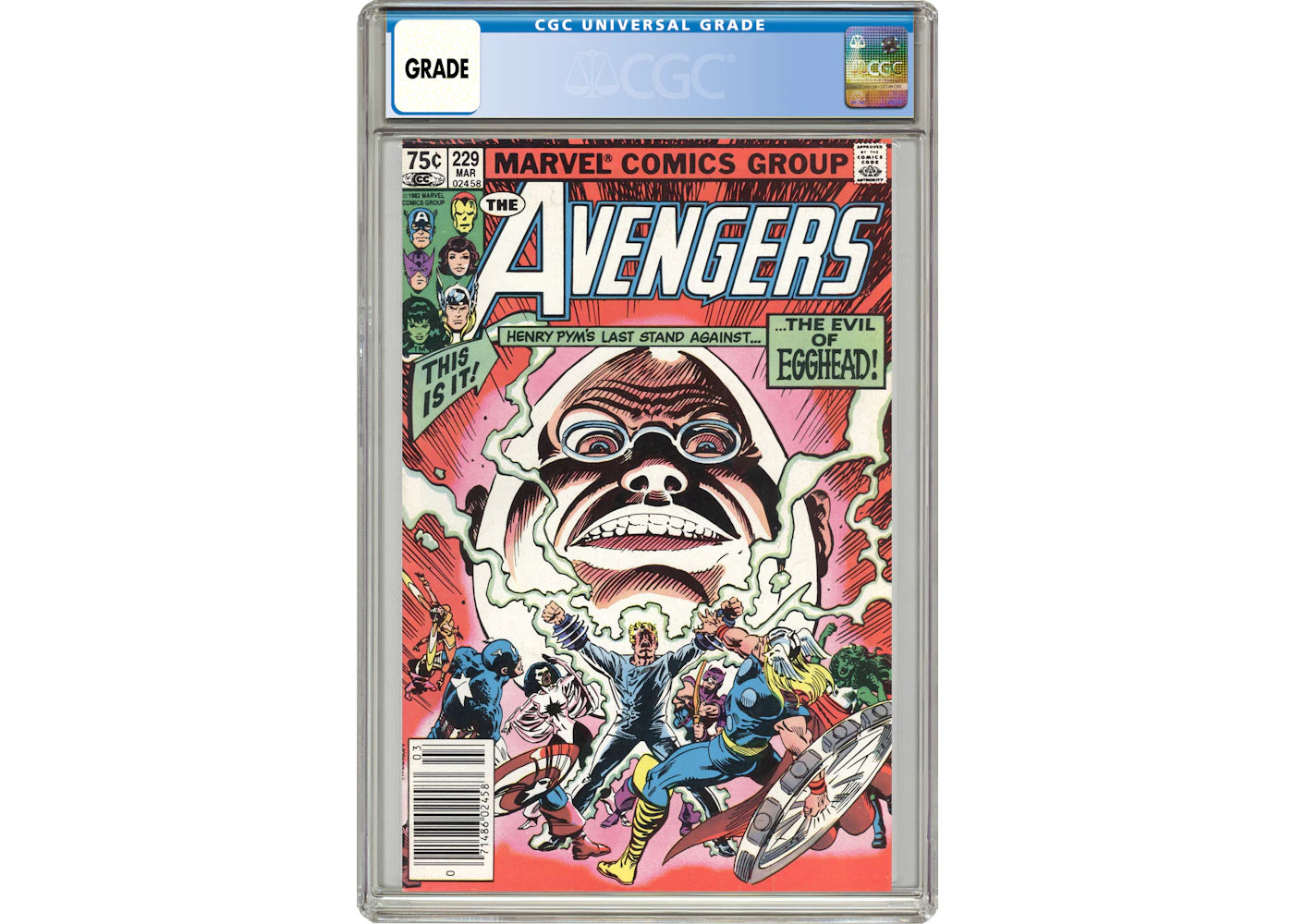 Marvel Avengers (1963 1st Series) Canadian Price Variant #229 Comic Book CGC Graded