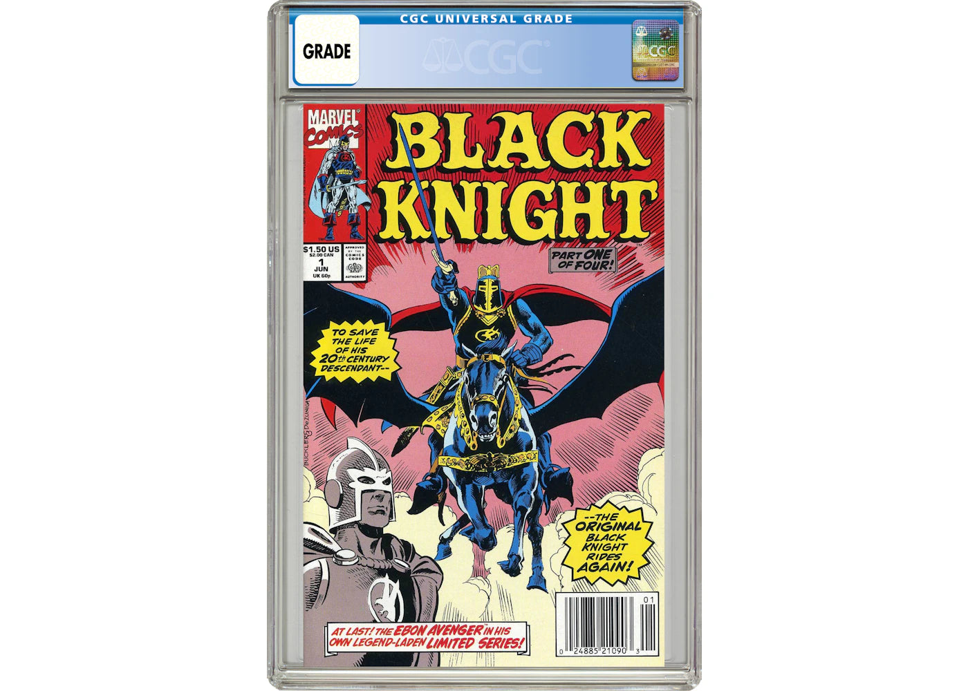 Marvel Black Knight (1990 1st Series Marvel) #1 Comic Book CGC Graded