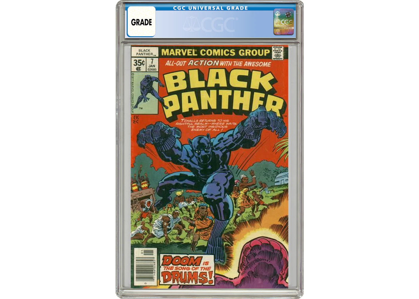 Marvel Black Panther (1977 Marvel 1st Series) #7 Comic Book CGC Graded