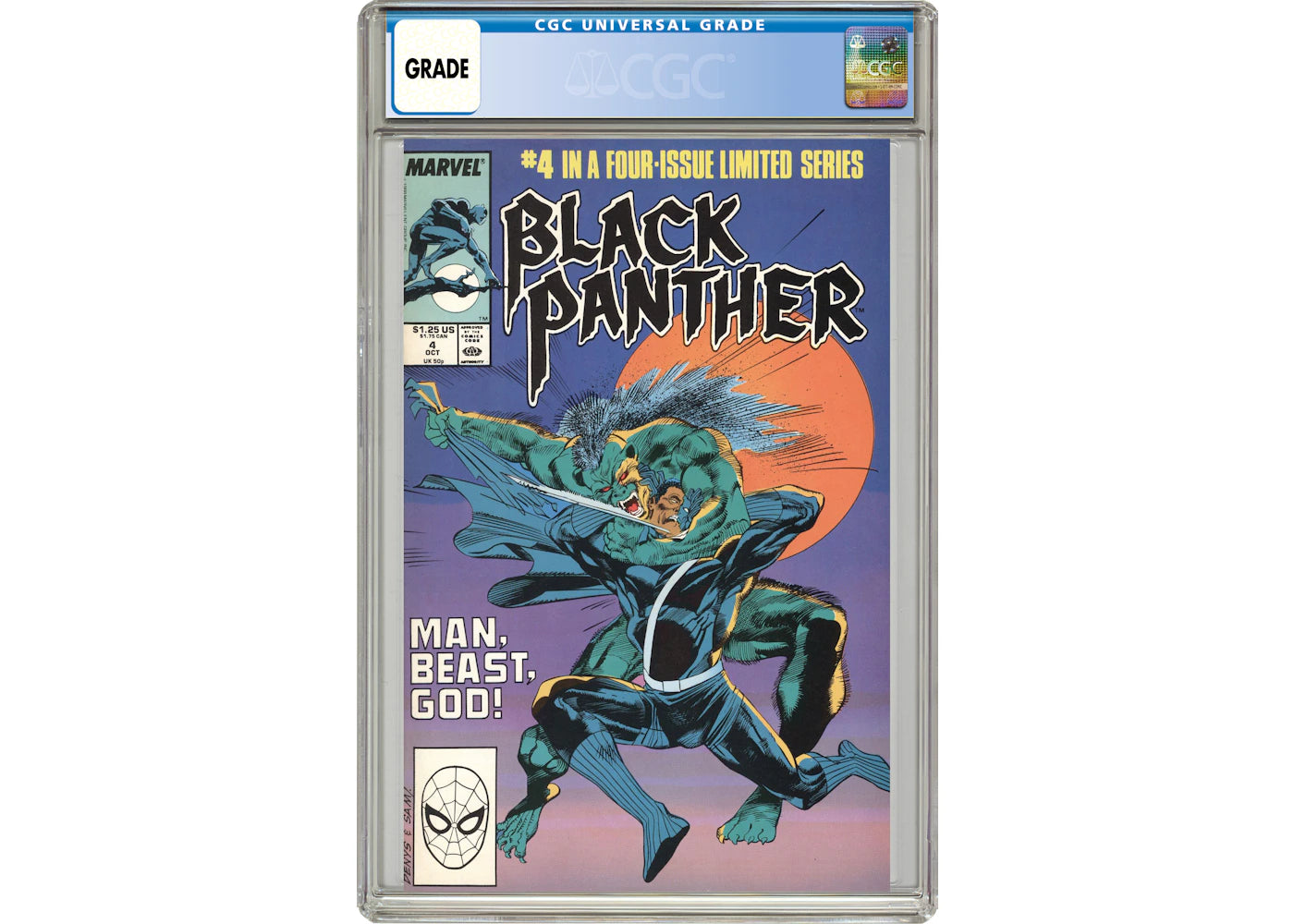 Marvel Black Panther (1988 Marvel Mini-Series) #4 Comic Book CGC Graded