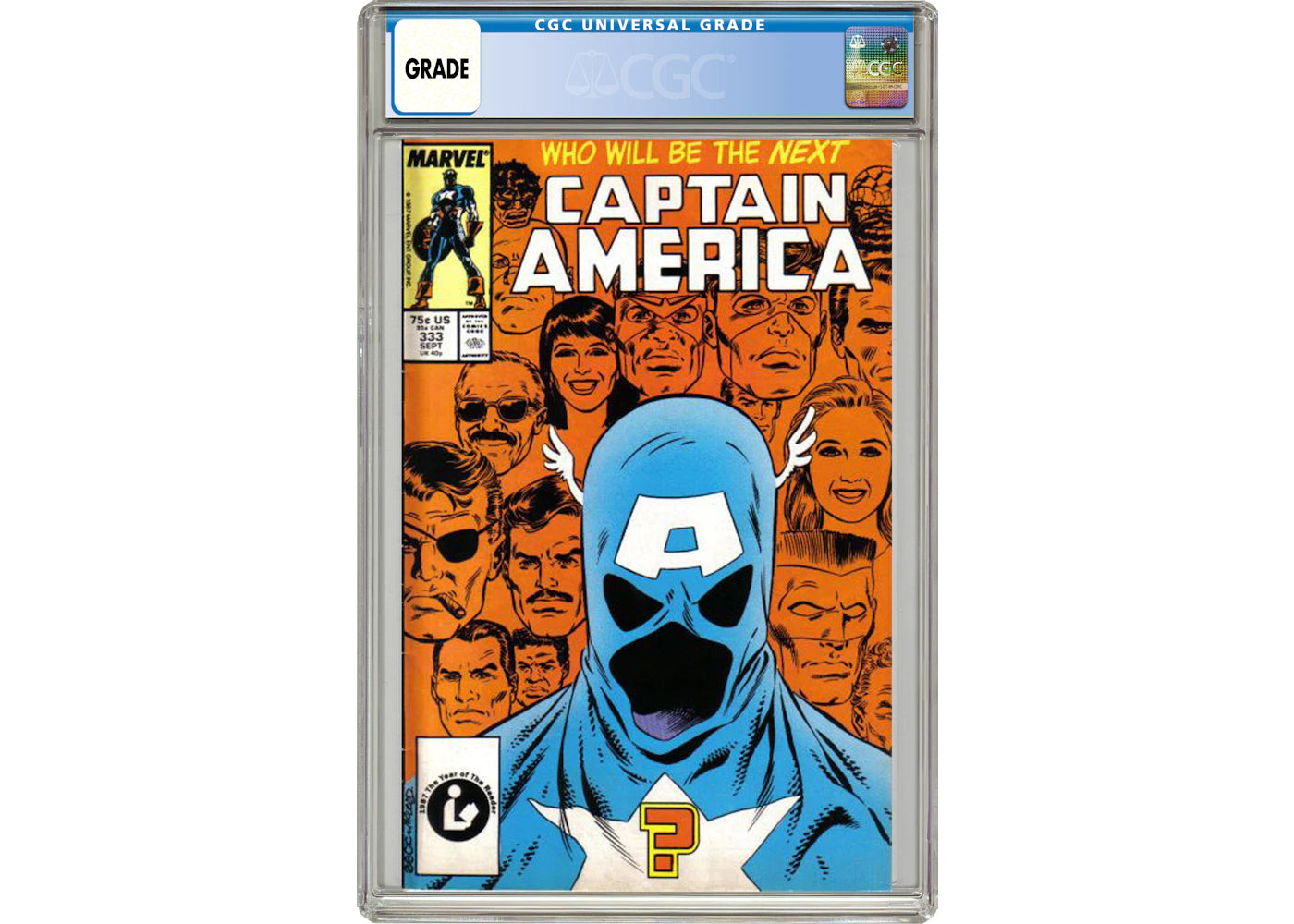 Marvel Captain America (1968 1st Series) #333 Comic Book CGC Graded