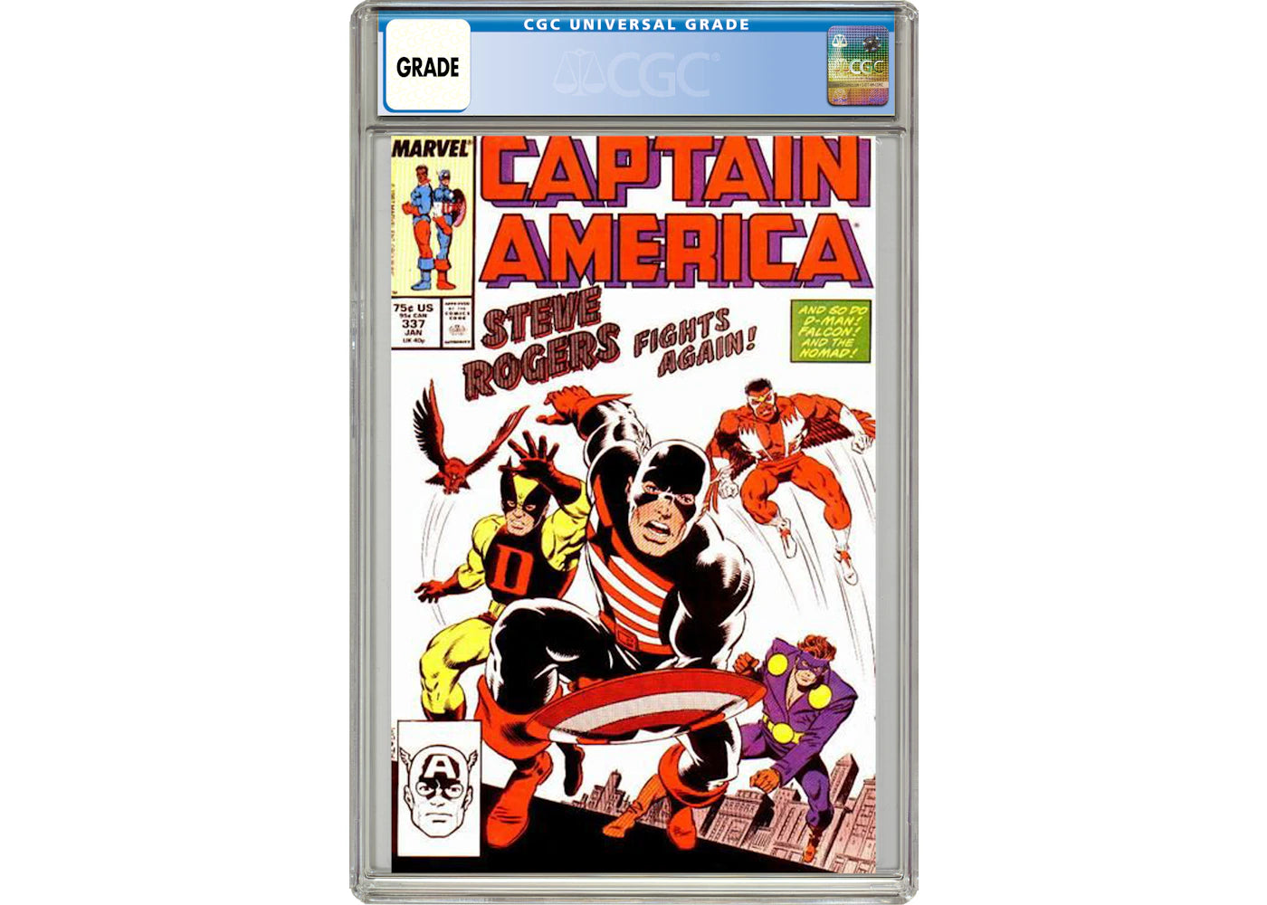 Marvel Captain America (1968 1st Series) #337 Comic Book CGC Graded