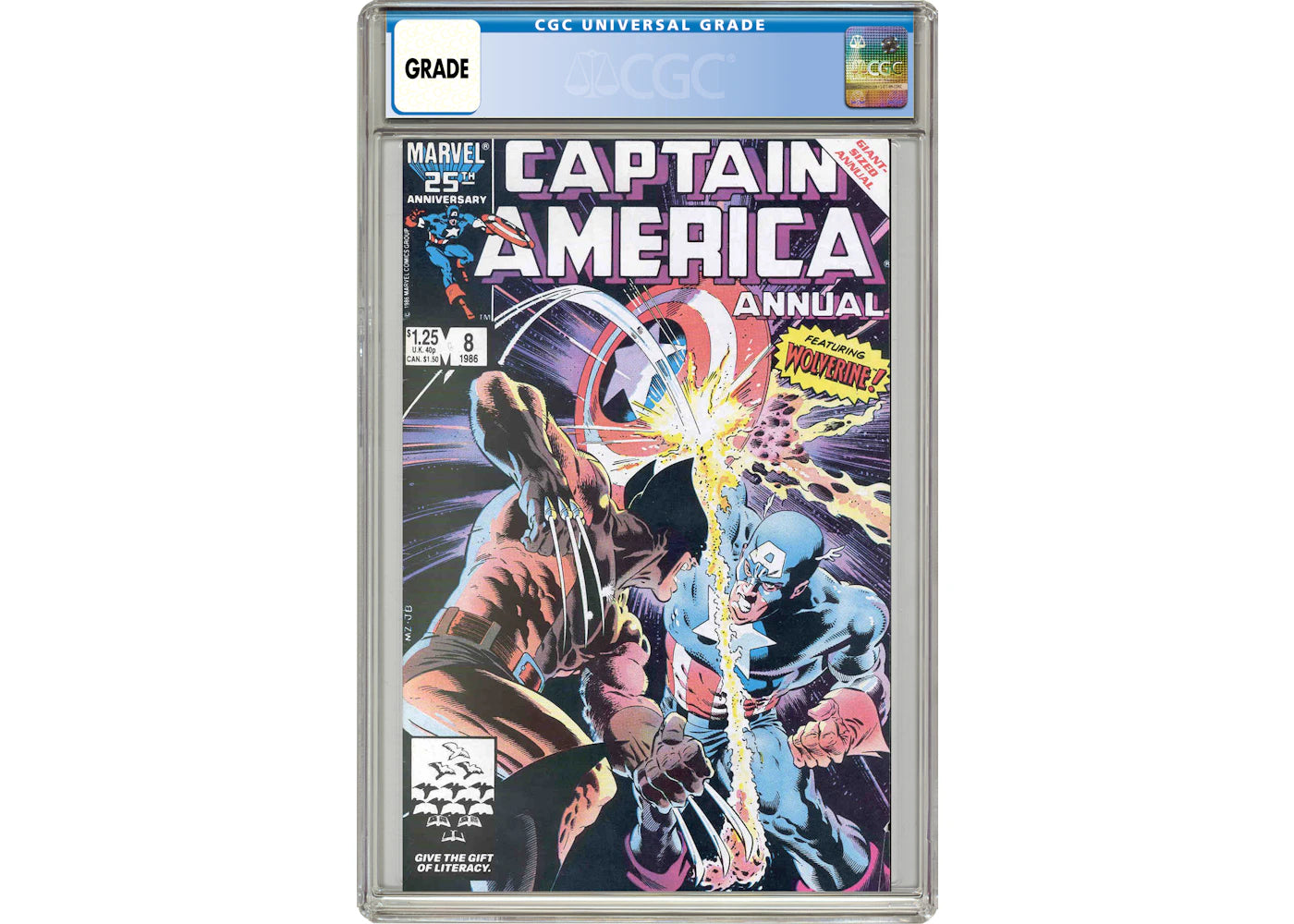 Marvel Captain America (1968 1st Series) Annual #8 Comic Book CGC Graded