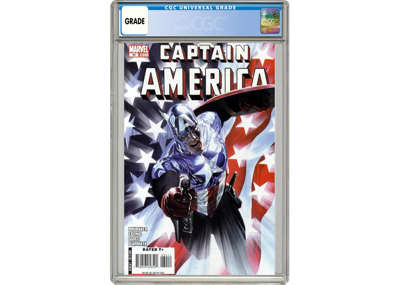 Marvel Captain America (2004 5th Series) #34A Comic Book CGC Graded