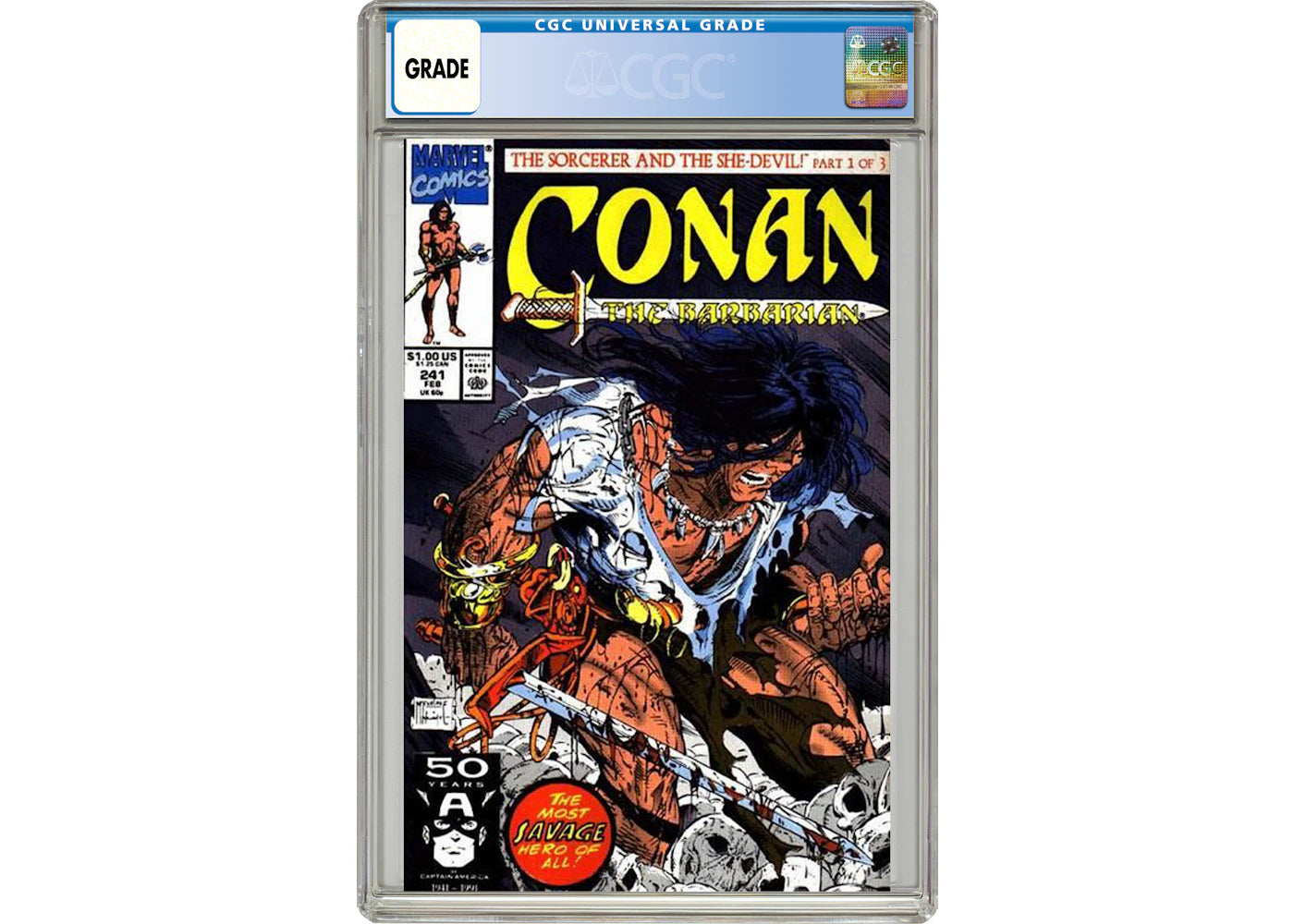 Marvel Conan the Barbarian (1970 Marvel) #241 Comic Book CGC Graded