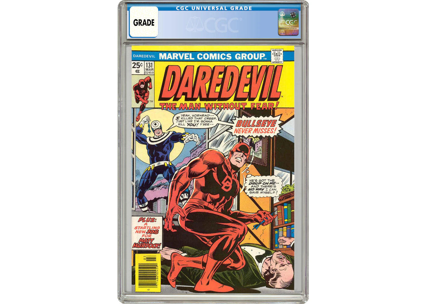 Marvel Daredevil #131 (1st App. of Bullseye) Comic Book CGC Graded