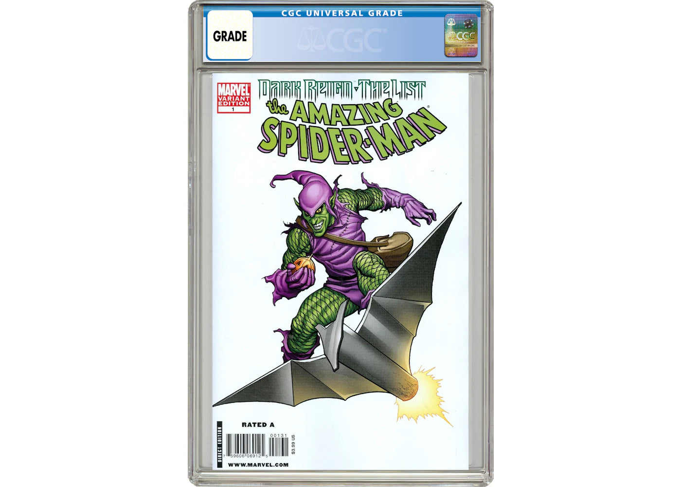 Marvel Dark Reign The List Amazing Spider-Man (2009) #1C Comic Book CGC Graded