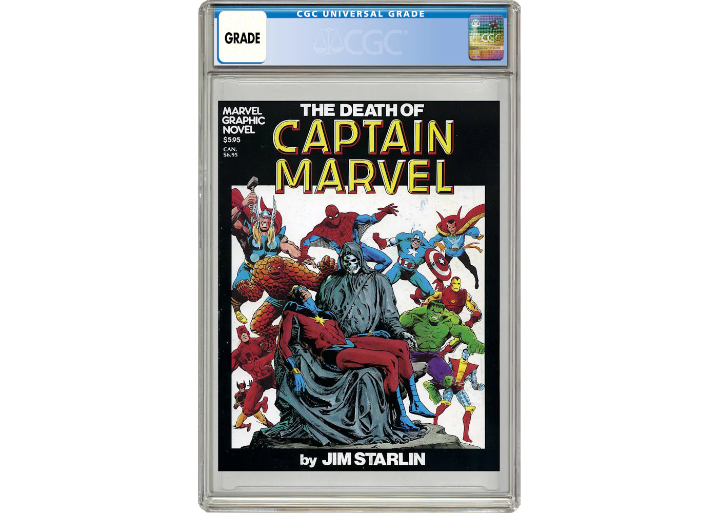 Marvel Death of Captain Marvel GN (1982 Marvel) #1-1ST Comic Book CGC Graded