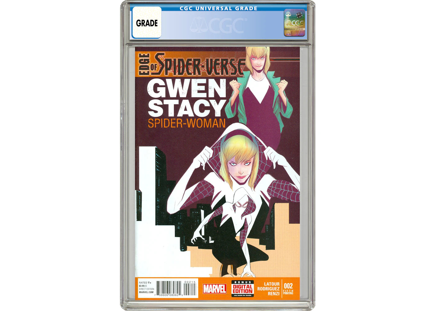 Marvel Edge of Spider-Verse (2014 Marvel) #2F Comic Book CGC Graded