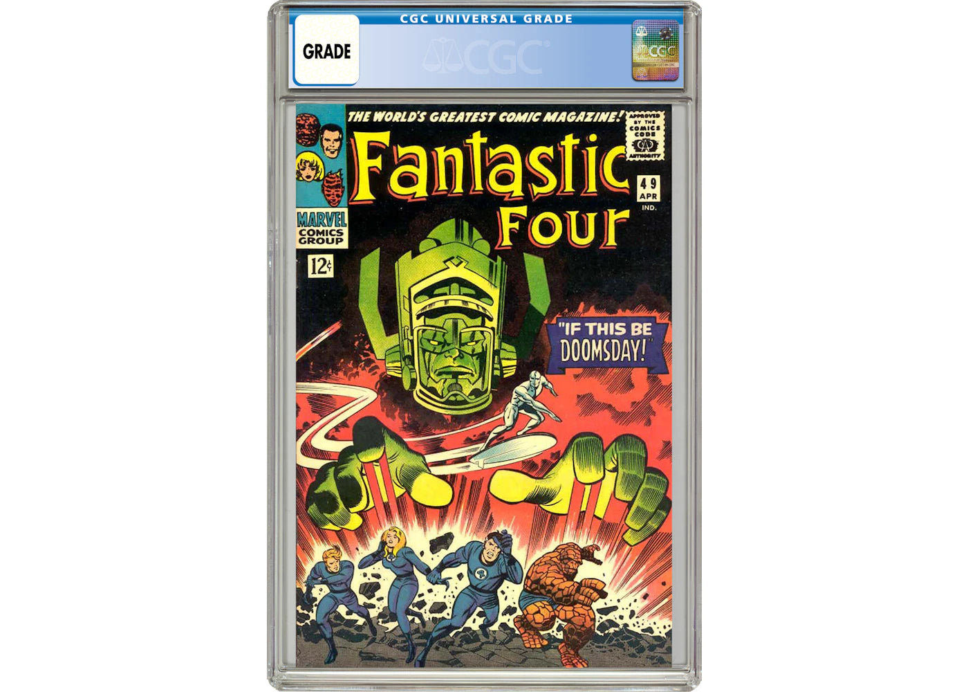 Marvel Fantastic Four #49 (1st Full App. of Galactus) Comic Book CGC Graded