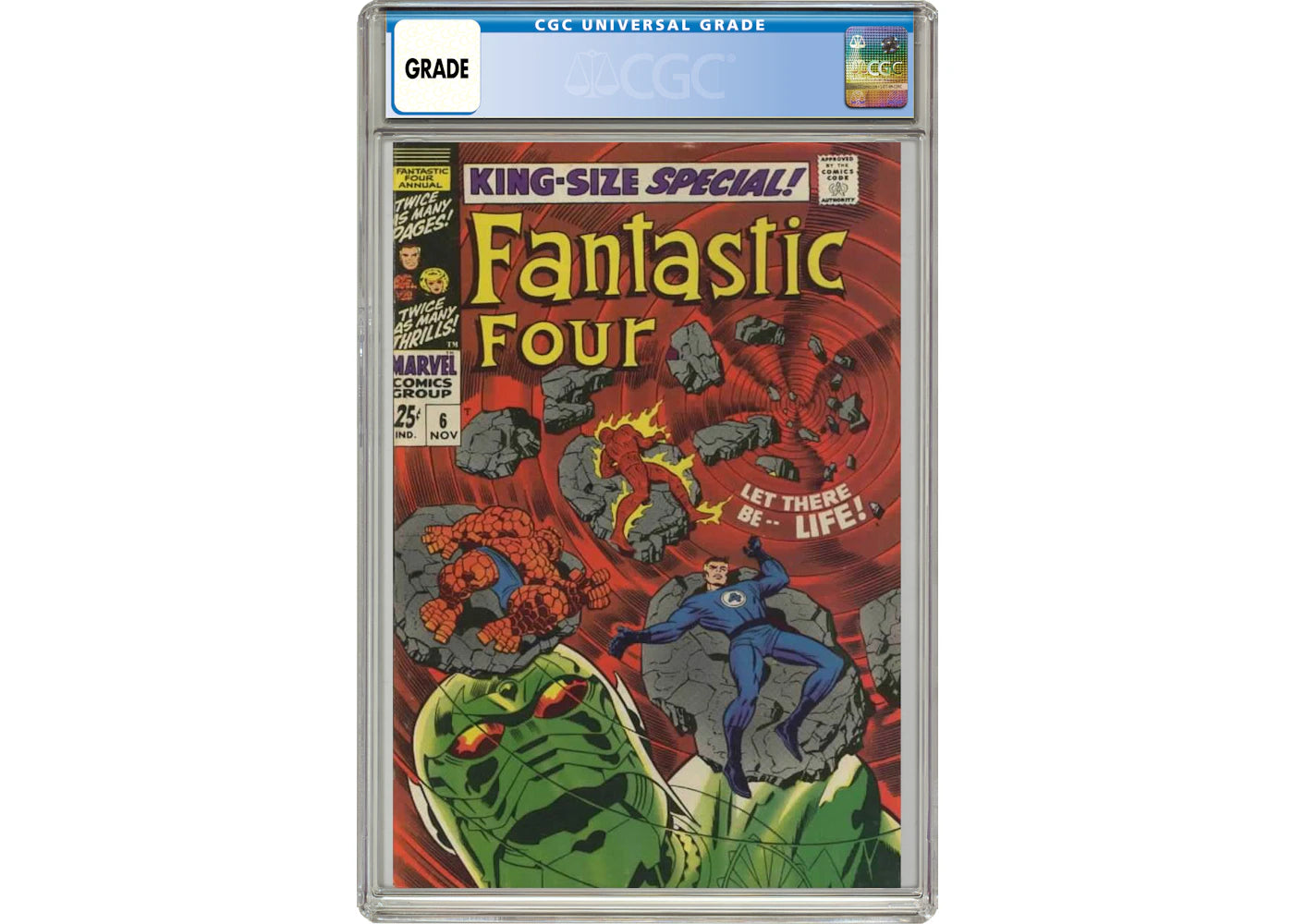 Marvel Fantastic Four Annual #6 (1st App. of Galactus and Silver Surfer) Comic Book CGC Graded