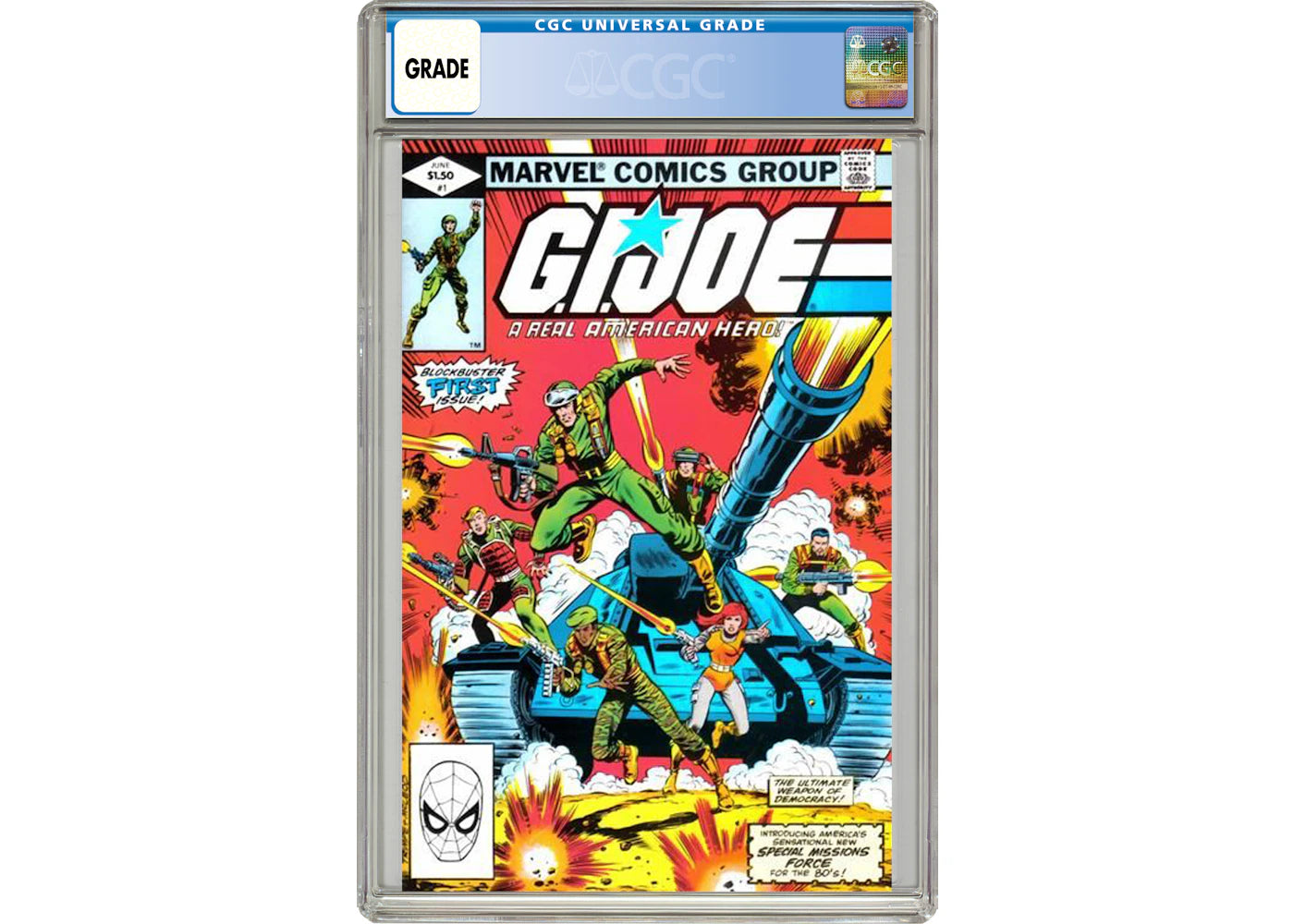 Marvel GI Joe, A Real American Hero #1 Comic Book CGC Graded
