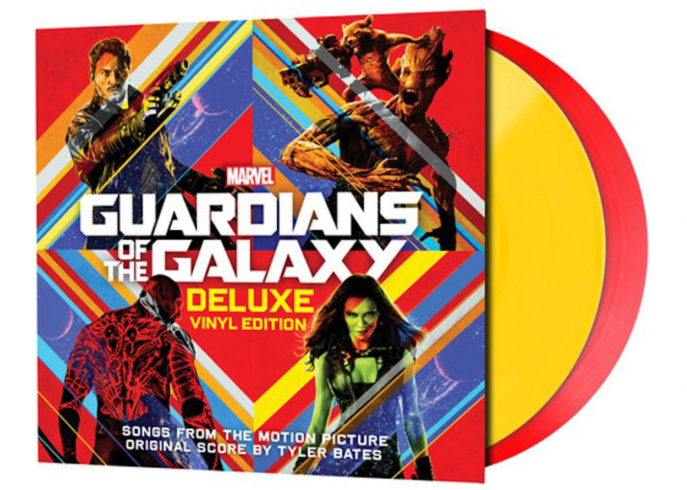 Marvel Guardians Of The Galaxy Walmart Exclusive 2XLP Vinyl Red & Yellow