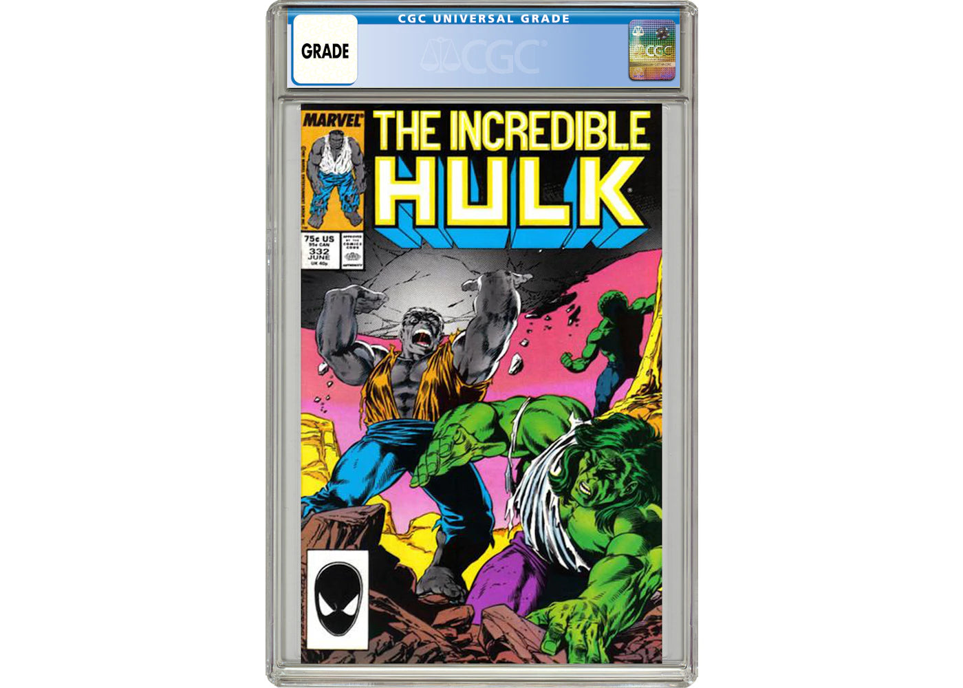 Marvel Incredible Hulk (1962 Marvel 1st Series) #332 Comic Book CGC Graded