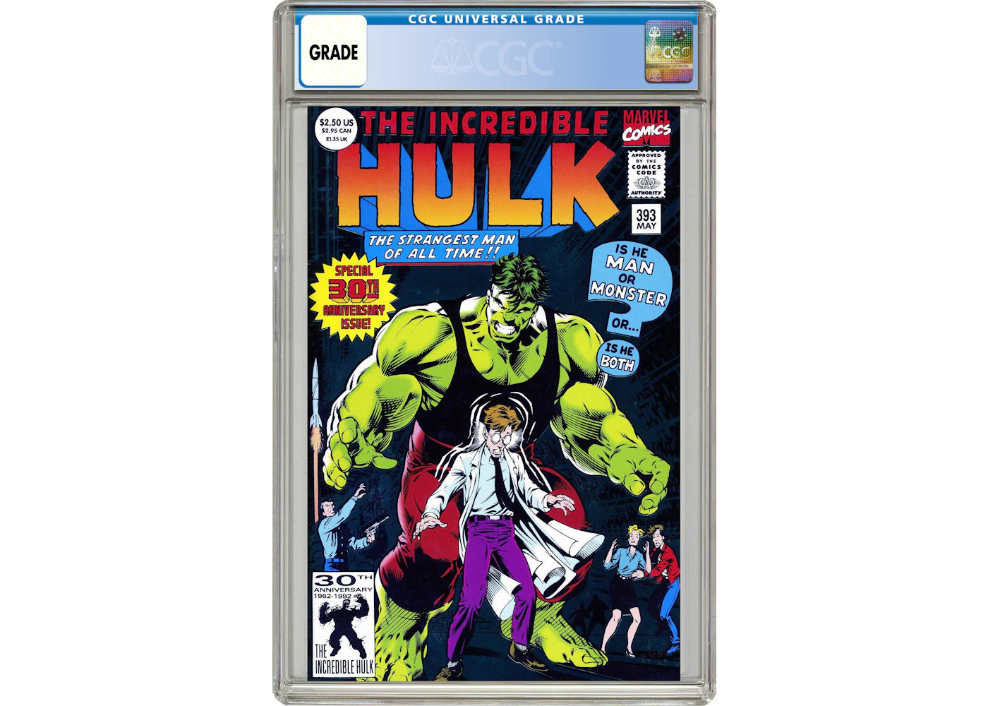Marvel Incredible Hulk (1962 Marvel 1st Series) #393 Comic Book CGC Graded