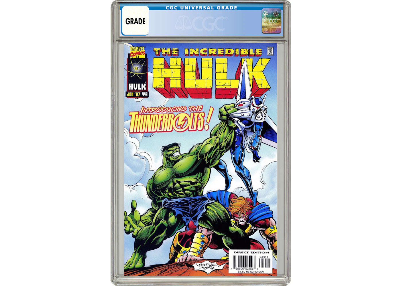 Marvel Incredible Hulk #449 (1st App. of the Thunderbolts) Comic Book CGC Graded