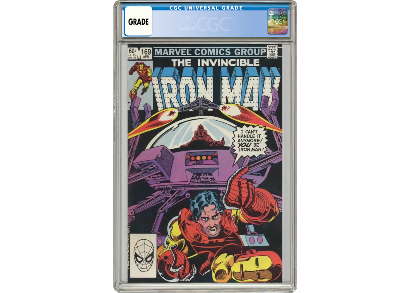 Marvel Iron Man (1968 1st Series) #169 Comic Book CGC Graded