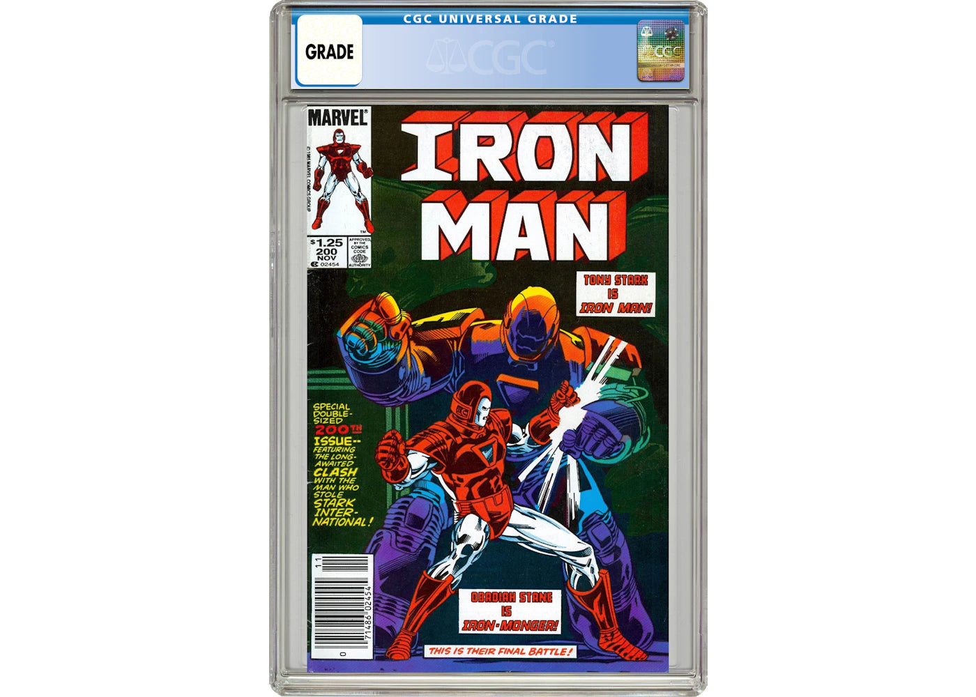 Marvel Iron Man (1968 1st Series) #200 Comic Book CGC Graded
