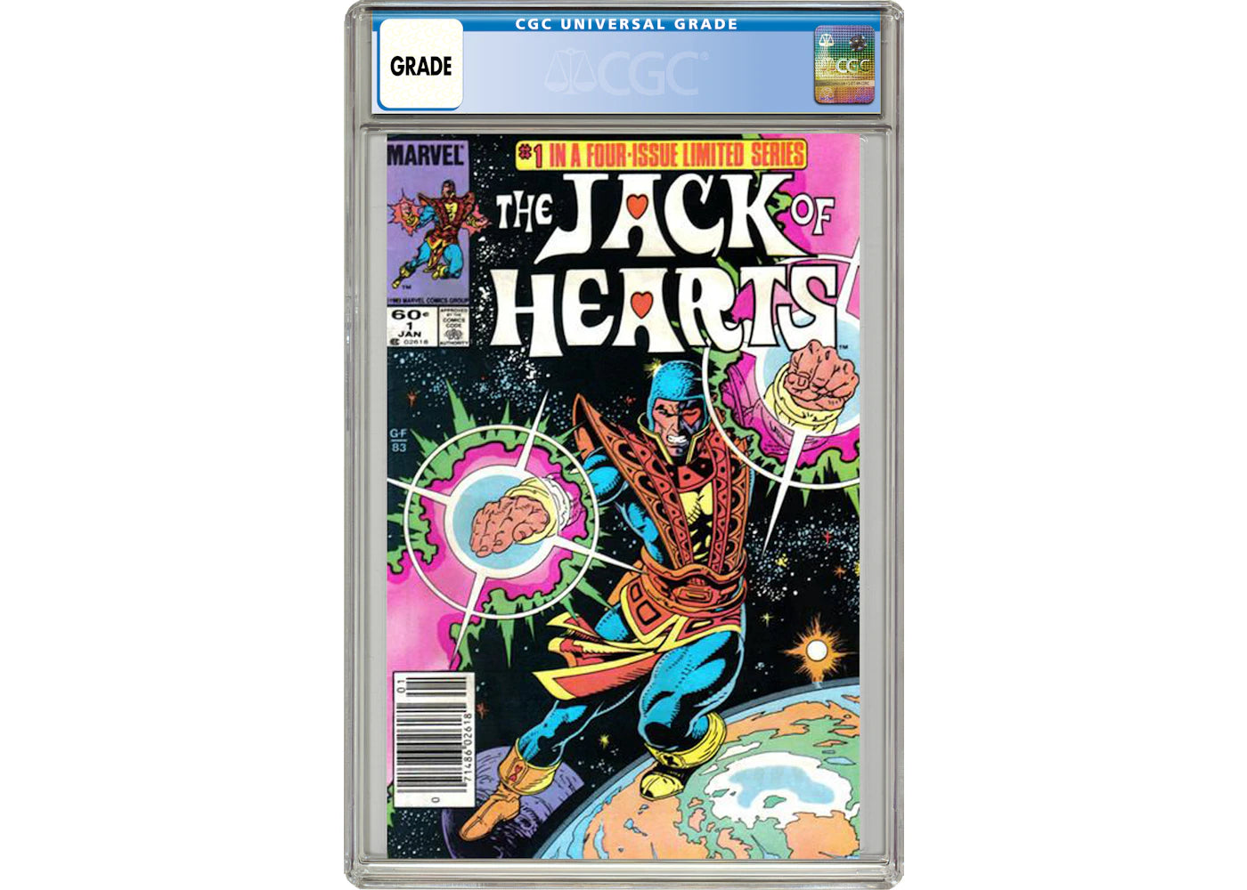 Marvel Jack of Hearts (1984) #1 Comic Book CGC Graded