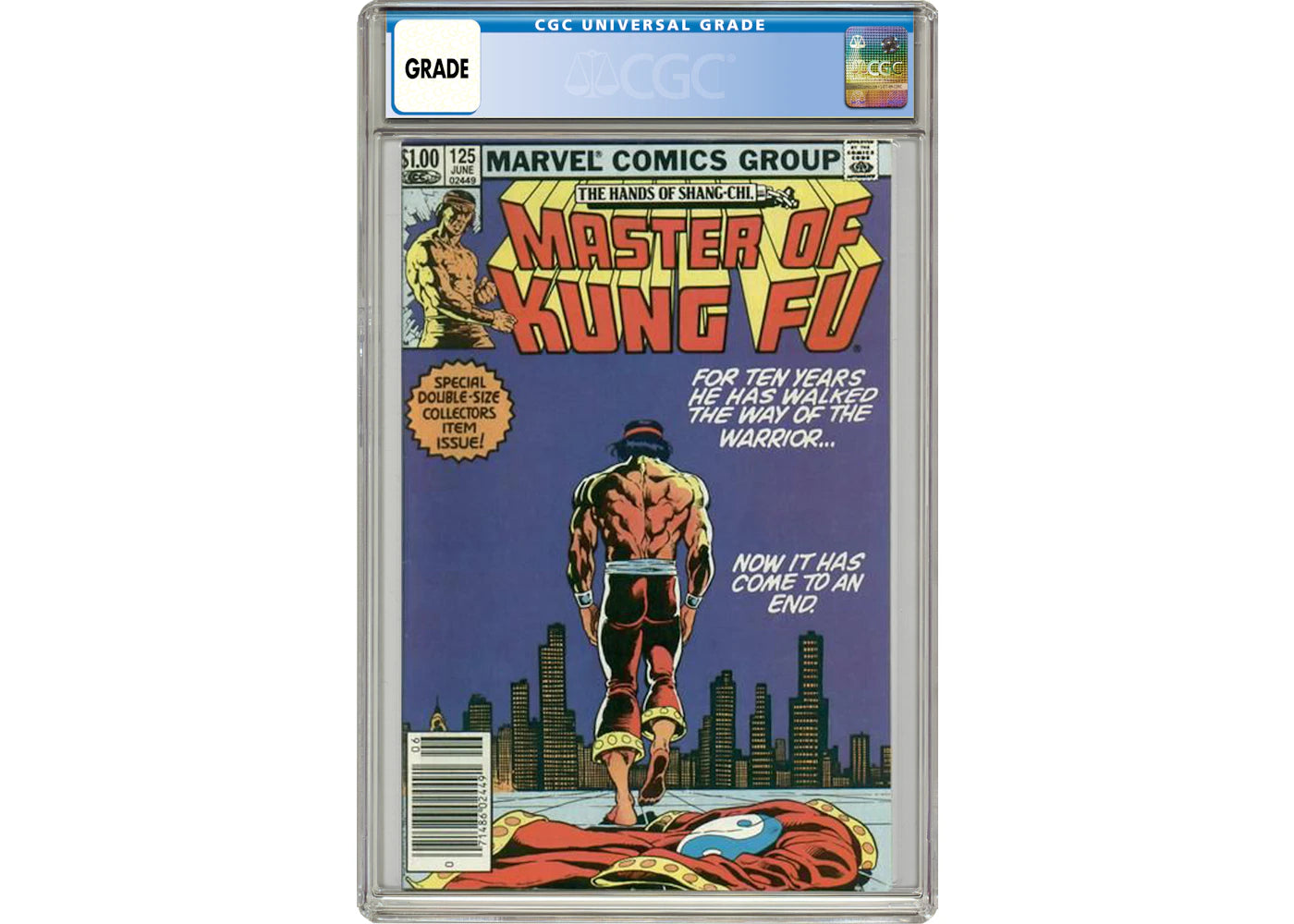 Marvel Master of Kung Fu (1974 Marvel) #125 Comic Book CGC Graded